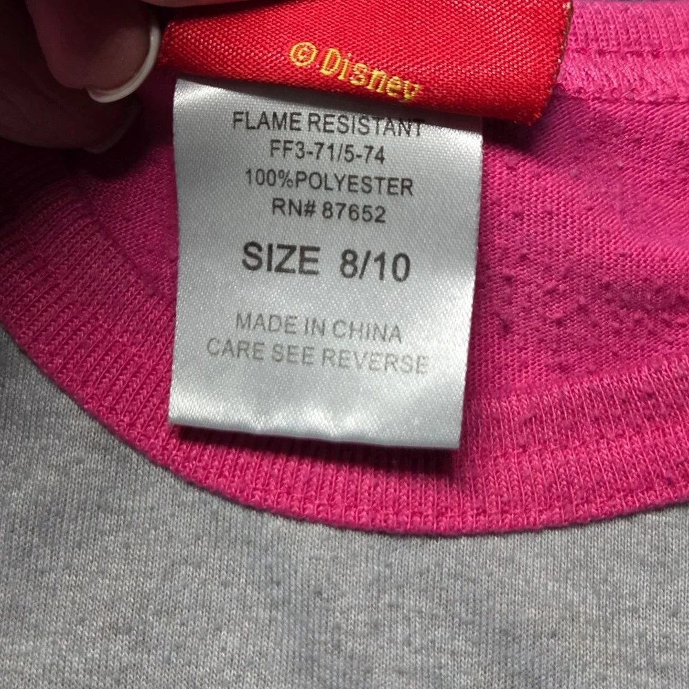 Disney High School Musical Nightgown Kids 8/10 Pink Grey Good Y2K Sleep Dress